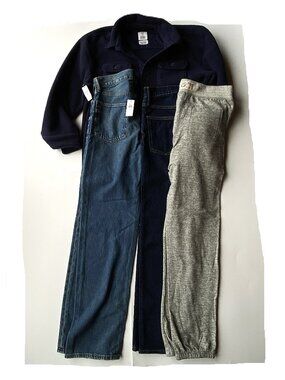 GAP Kids Jeans 2 NEW, Sweatpants and Shirt Set of 4